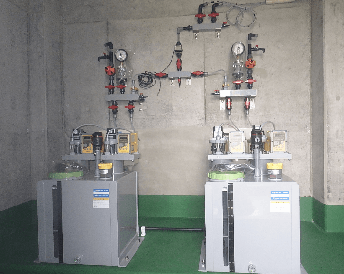 薬品注入設備装置工事の写真1