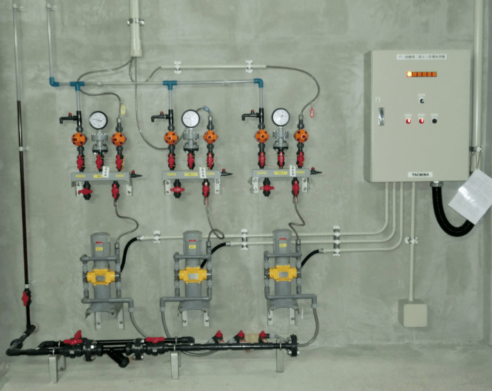 薬品注入設備装置工事の写真3