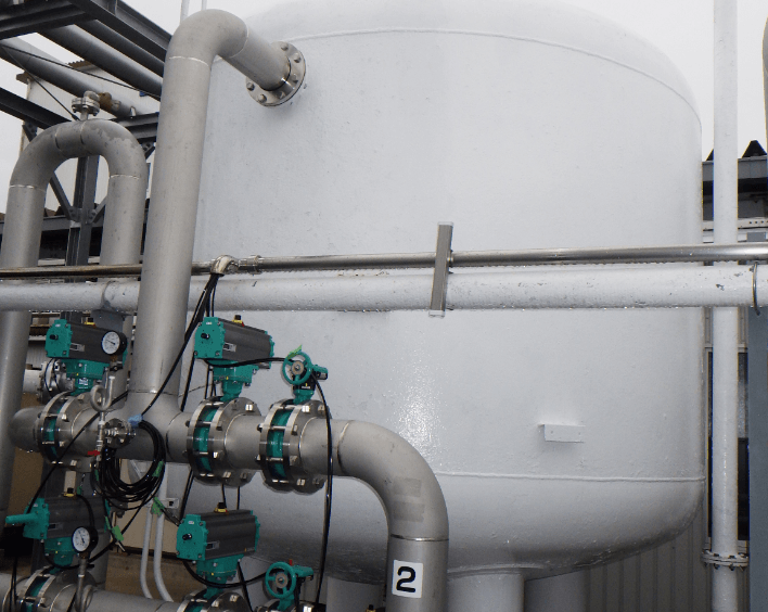 水処理装置工事の写真1